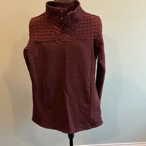 Columbia Burgundy Quilted Pullover Hoodie